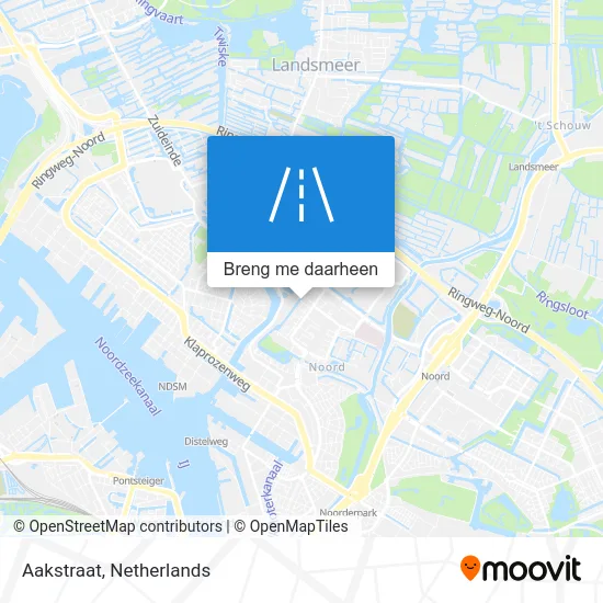 Aakstraat kaart