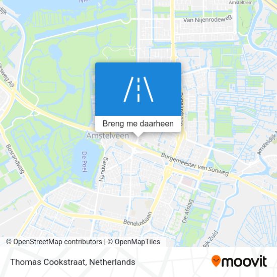 Thomas Cookstraat kaart