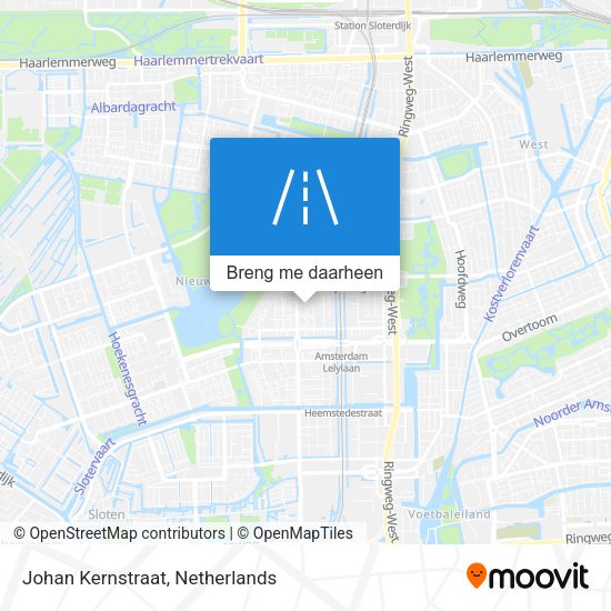 Johan Kernstraat kaart