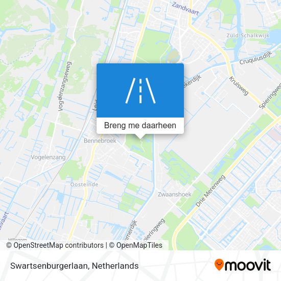 Swartsenburgerlaan kaart