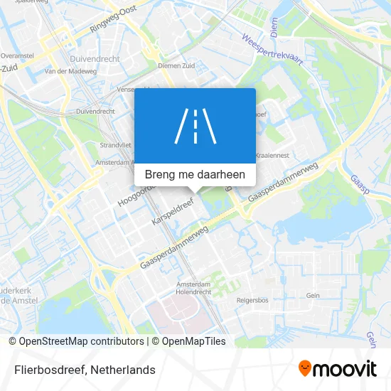 Flierbosdreef kaart