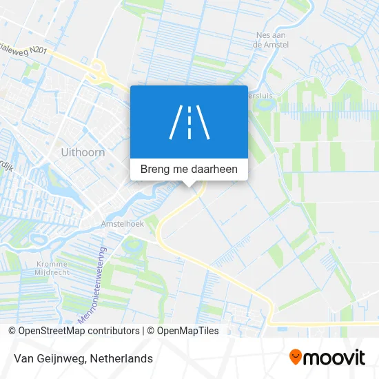 Van Geijnweg kaart