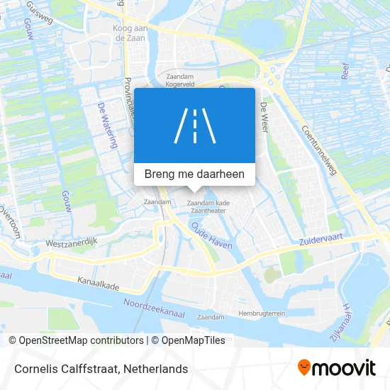 Cornelis Calffstraat kaart