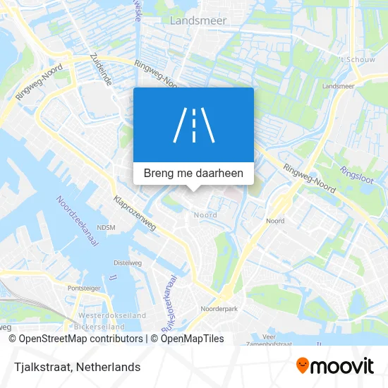 Tjalkstraat kaart