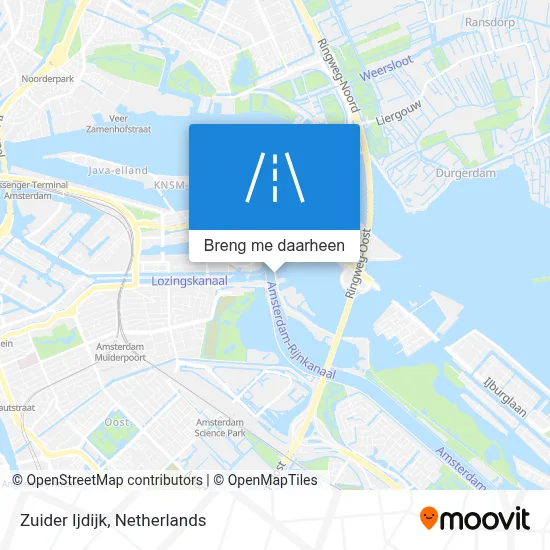 Zuider Ijdijk kaart