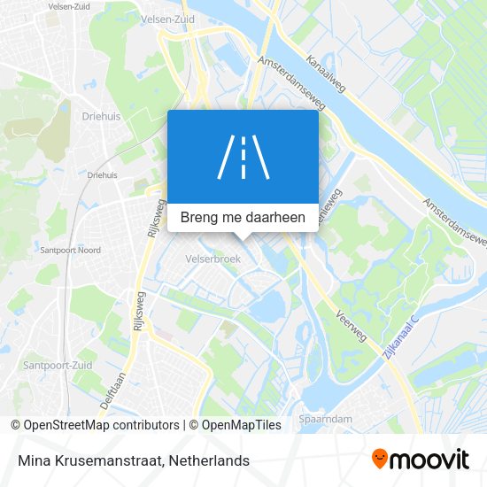 Mina Krusemanstraat kaart