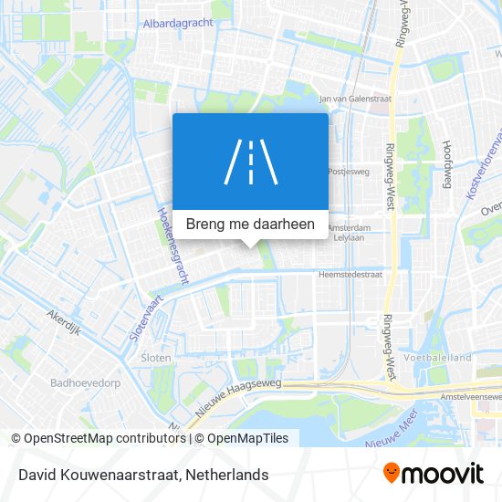 David Kouwenaarstraat kaart