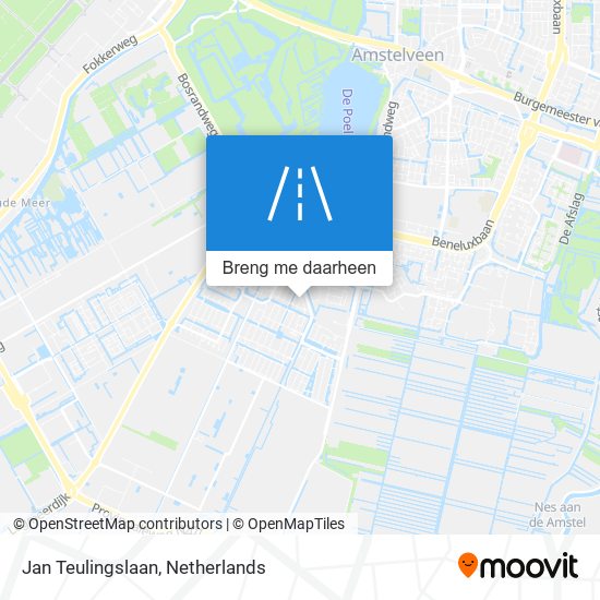 Jan Teulingslaan kaart