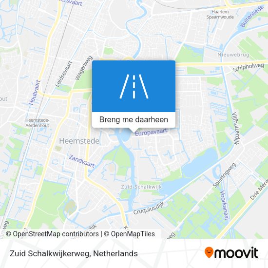 Zuid Schalkwijkerweg kaart