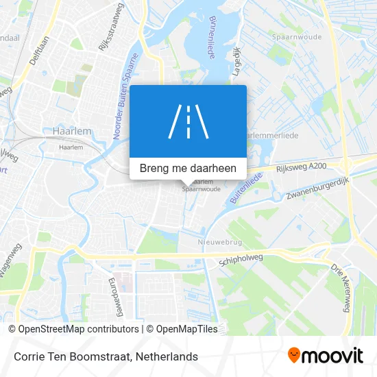 Corrie Ten Boomstraat kaart