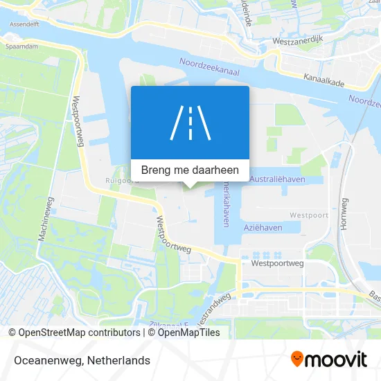 Oceanenweg kaart