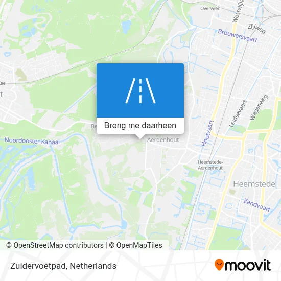 Zuidervoetpad kaart