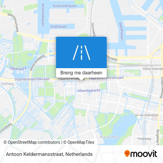 Antoon Keldermansstraat kaart
