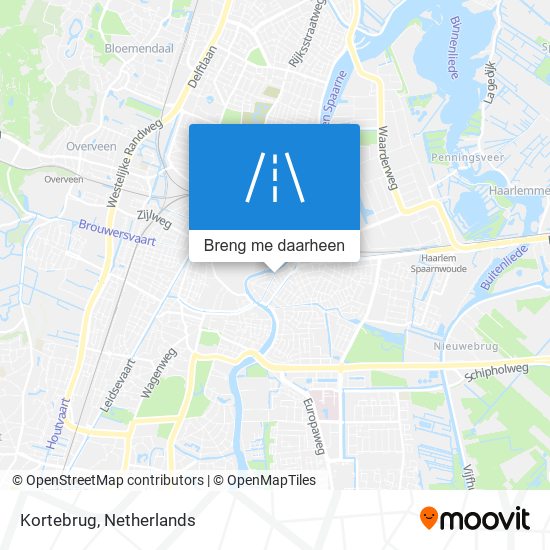 Kortebrug kaart