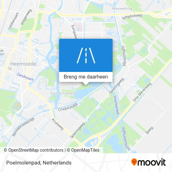 Poelmolenpad kaart