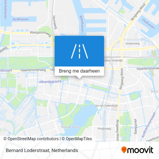 Bernard Loderstraat kaart