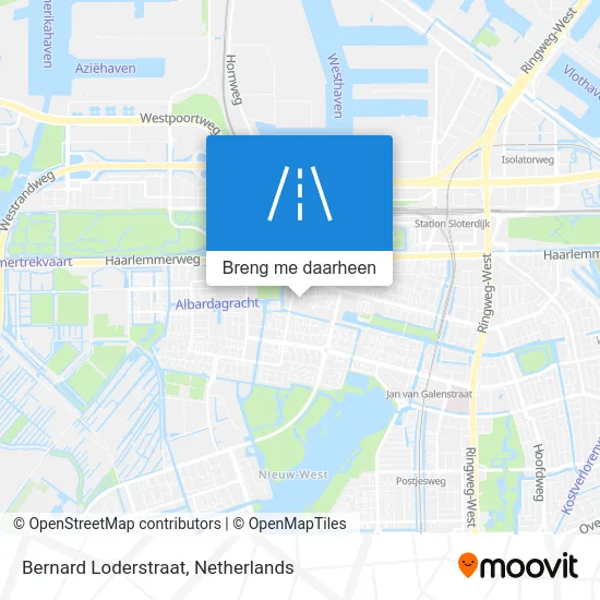 Bernard Loderstraat kaart