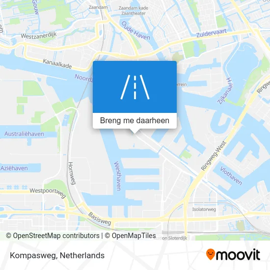 Kompasweg kaart