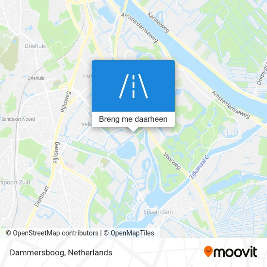 Dammersboog kaart