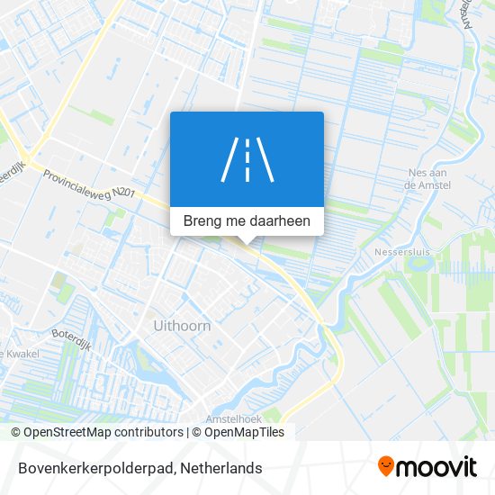 Bovenkerkerpolderpad kaart