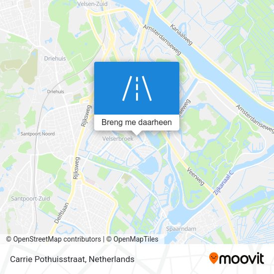 Carrie Pothuisstraat kaart