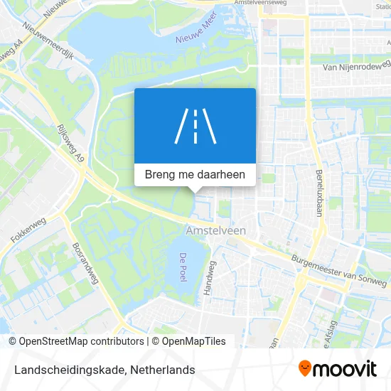 Landscheidingskade kaart