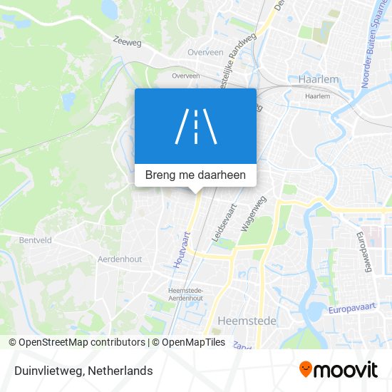 Duinvlietweg kaart