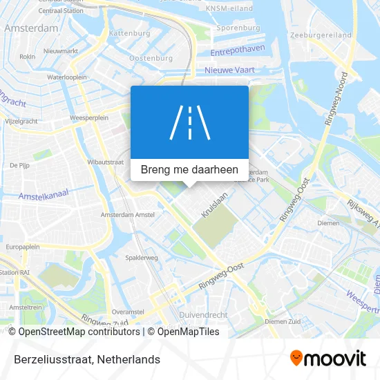 Berzeliusstraat kaart