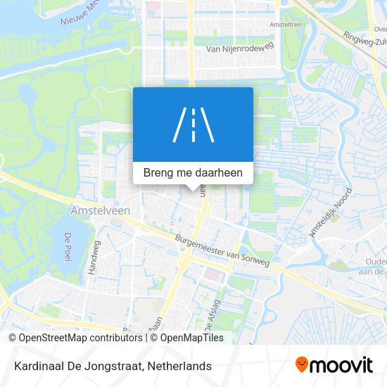 Kardinaal De Jongstraat kaart
