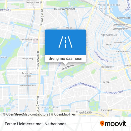 Eerste Helmersstraat kaart
