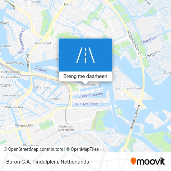 Baron G.A. Tindalplein kaart