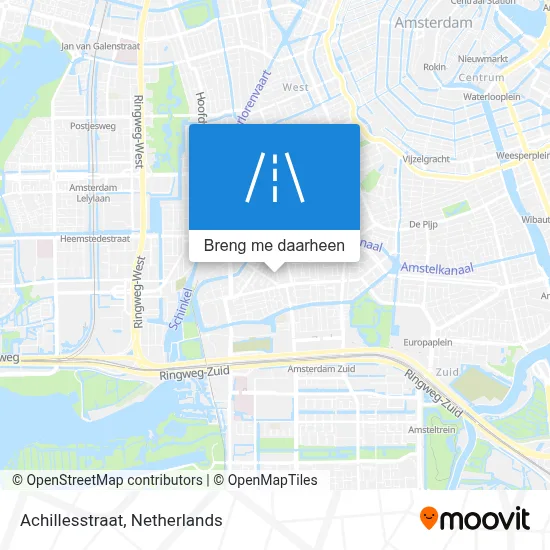 Achillesstraat kaart