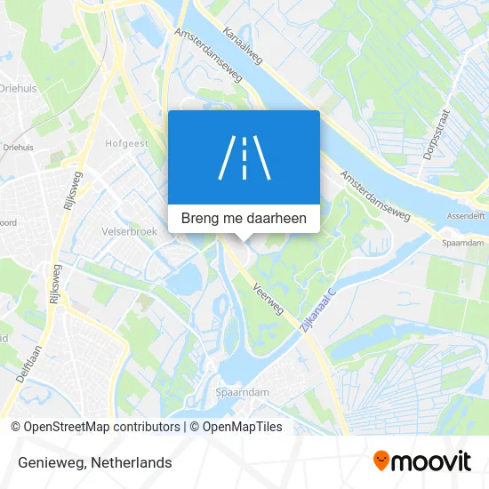 Genieweg kaart