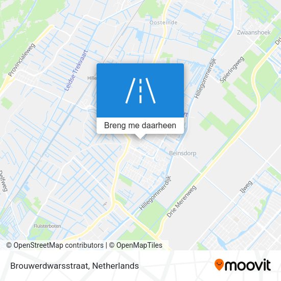 Brouwerdwarsstraat kaart
