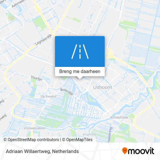Adriaan Willaertweg kaart