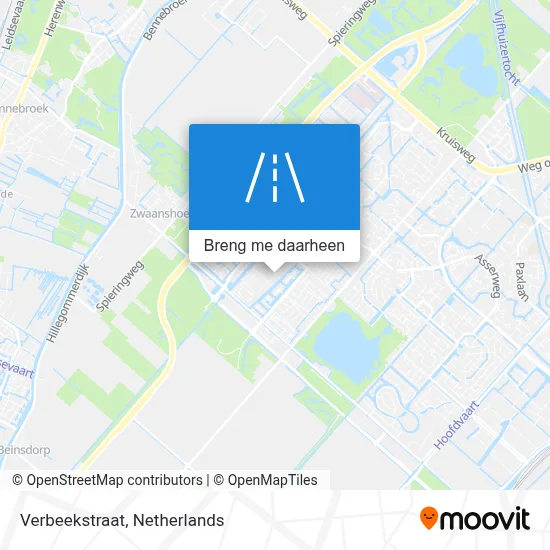 Verbeekstraat kaart