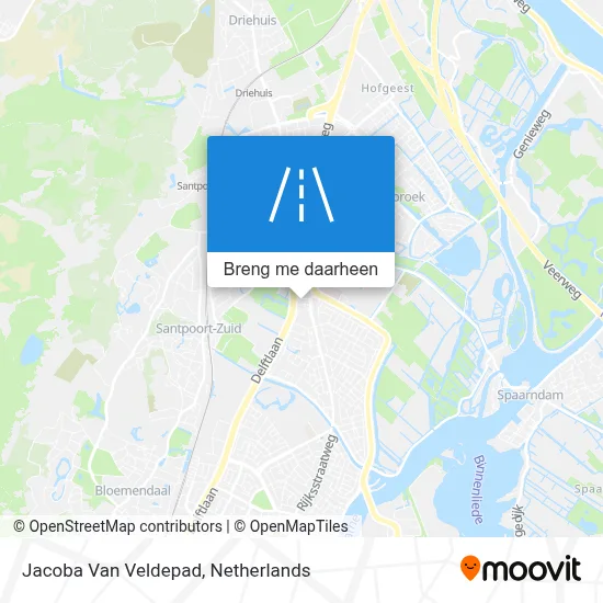 Jacoba Van Veldepad kaart