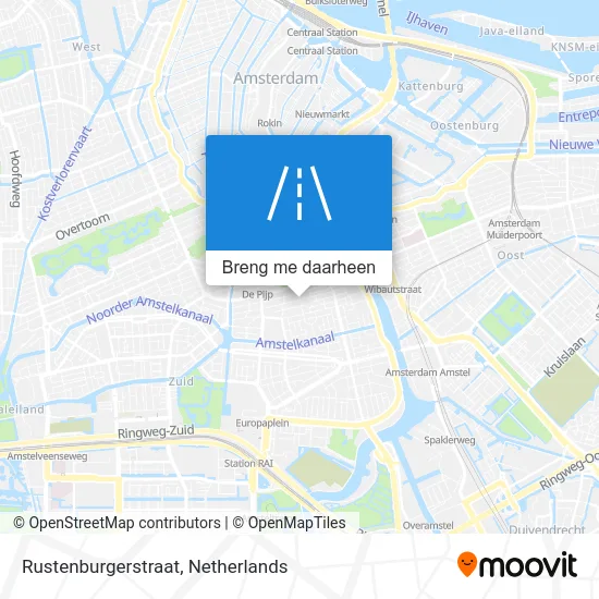 Rustenburgerstraat kaart