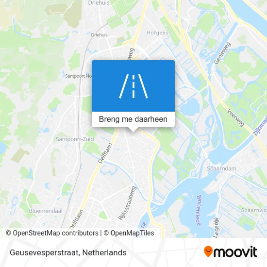 Geusevesperstraat kaart