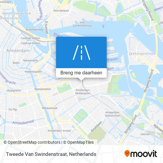 Tweede Van Swindenstraat kaart