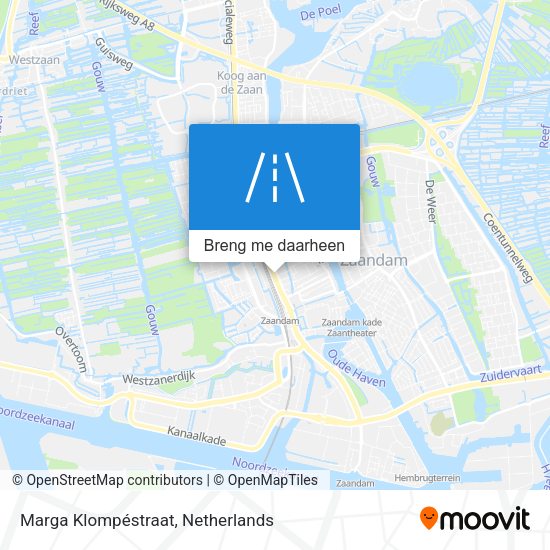 Marga Klompéstraat kaart