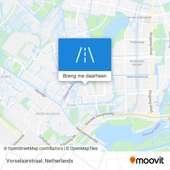 Vorselaarstraat kaart