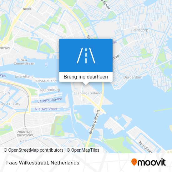 Faas Wilkesstraat kaart