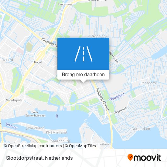 Slootdorpstraat kaart