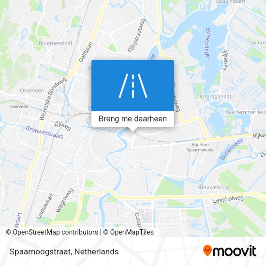 Spaarnoogstraat kaart
