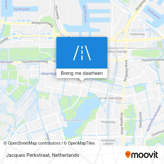 Jacques Perkstraat kaart