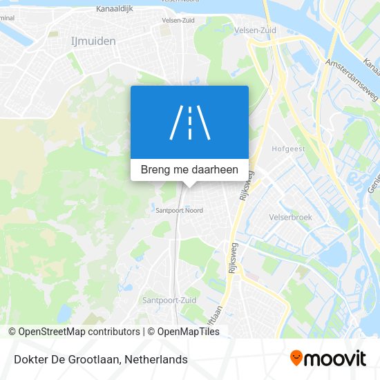 Dokter De Grootlaan kaart