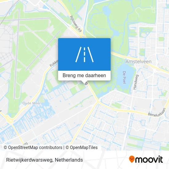 Rietwijkerdwarsweg kaart