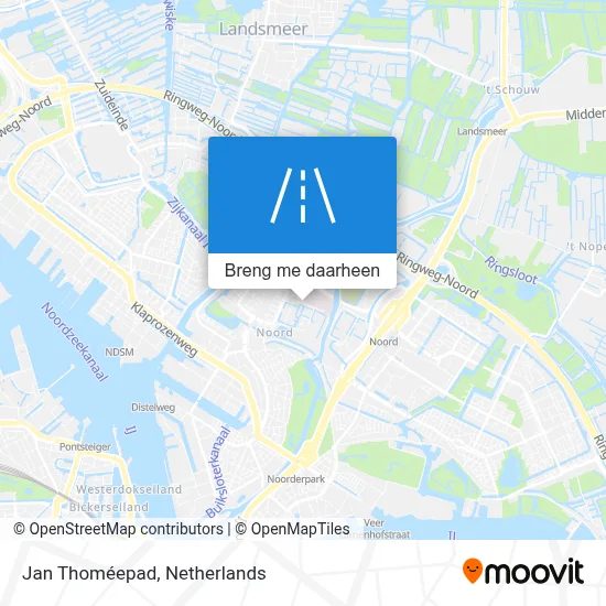 Jan Thoméepad kaart