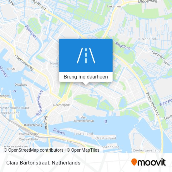 Clara Bartonstraat kaart
